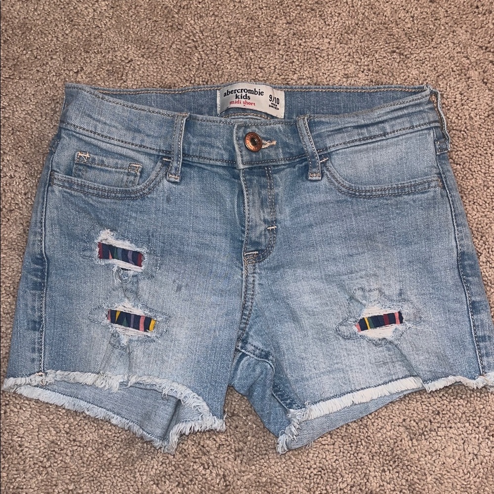 Abercrombie & Fitch Light Blue Denim Shorts